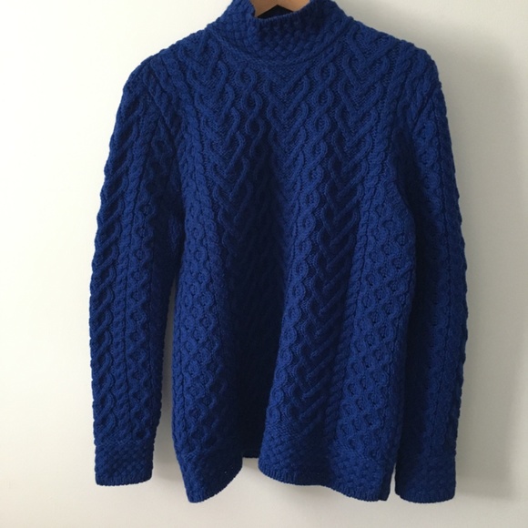 Aran Mor Irish made merino wool sweater sz medium - Picture 11 of 12